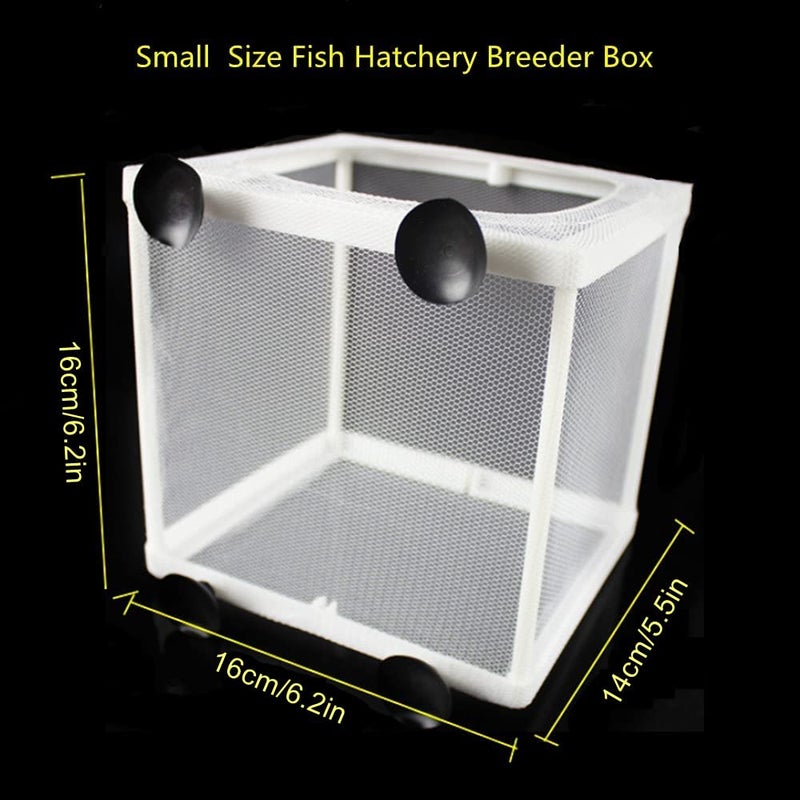 EECOO Fish Tank Breeder Net, Multifunctional Isolation Mesh Box Plastic Frame Fish Tank Separation Breeding Net Aquarium Mesh Hatchery Breeder - Image 4